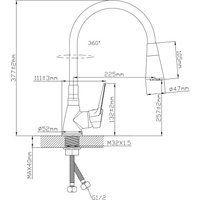 Смеситель Econoce D35-A 570 EC0574BL (черный)