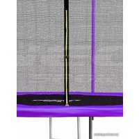 Батут Atlas Sport 374 см - 12ft (с лестницей, внутренняя сетка, сливовый)