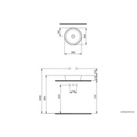 Умывальник Berges Wasserhaus Ego SL 38 181011 в Мозыре