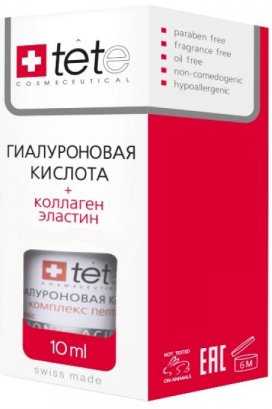  TETe Cosmeceutical Пептиды гиалуроновая кислота+Коллаген и Эластин (10 мл)