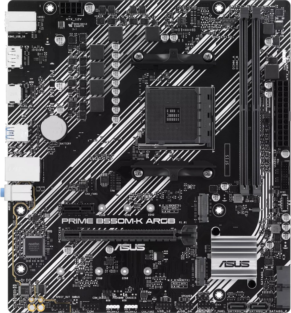 

Материнская плата ASUS Prime B550M-K ARGB