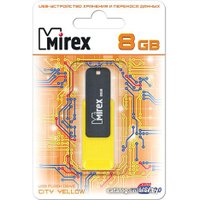 USB Flash Mirex Color Blade City 8GB (желтый) [13600-FMUCYL08]