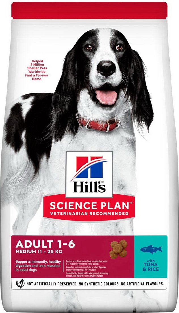 

Сухой корм для собак Hill's Science Plan Adult Medium с тунцом и рисом 2.5 кг