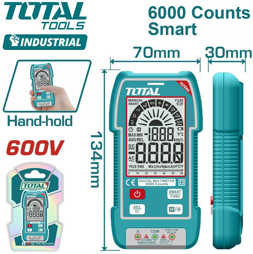 

Мультиметр Total TMT516004