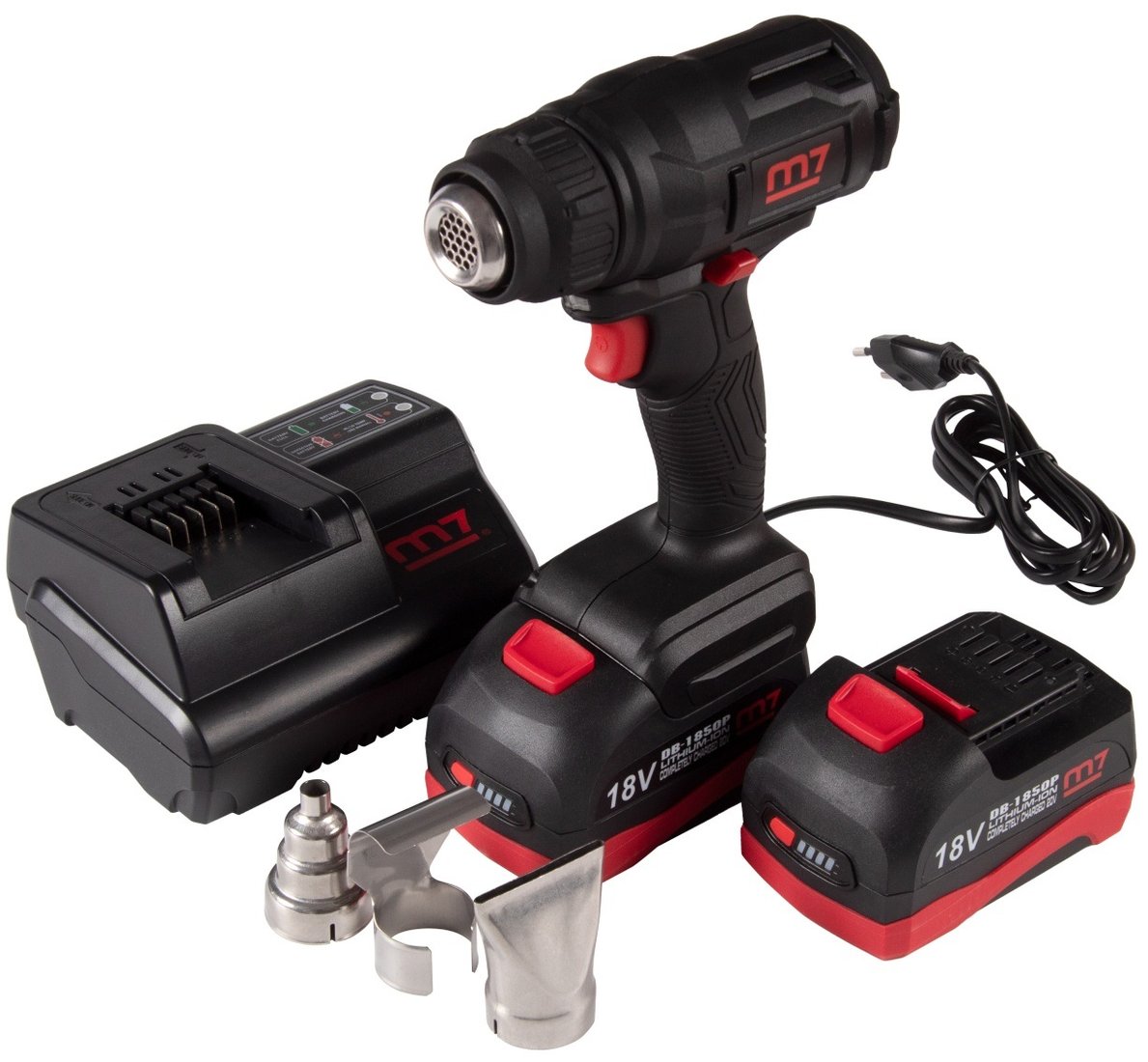 

Промышленный фен M7 DHG-101A (с 2-мя АКБ)