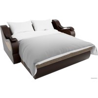Диван Лига диванов Меркурий 100 100352 (корфу/экокожа, корфу 02/коричневый)