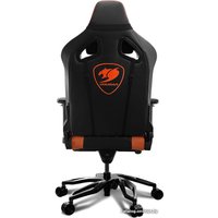 Игровое (геймерское) кресло Cougar Throne (черный/оранжевый)