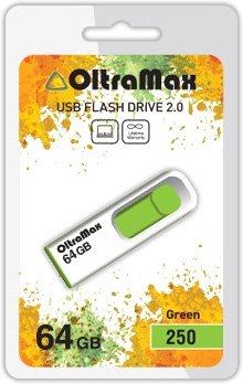 USB Flash OltraMax 250 64GB (зеленый) [OM-64GB-250-Green]