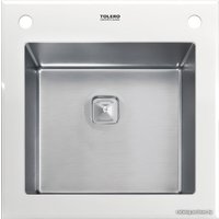 Кухонная мойка Tolero Ceramic glass TG-500 (белый)