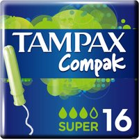 Тампоны с аппликатором Tampax Compak Super с аппликатором (16 шт)