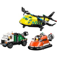 Конструктор LEGO City 60505 Ремикс самолёта, грузовика и судна на воздушной подушке