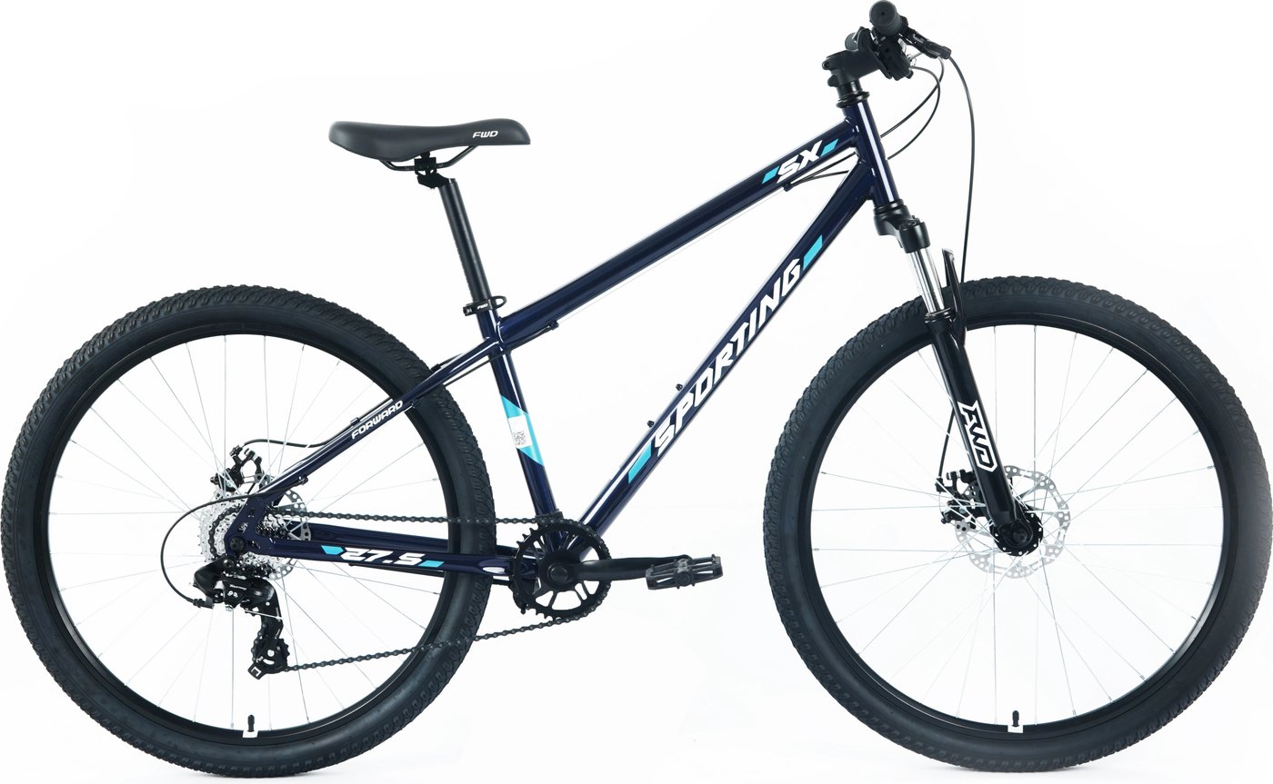 

Велосипед Forward Sporting SX 27.5 р.15 2025 (темно-синий/белый)