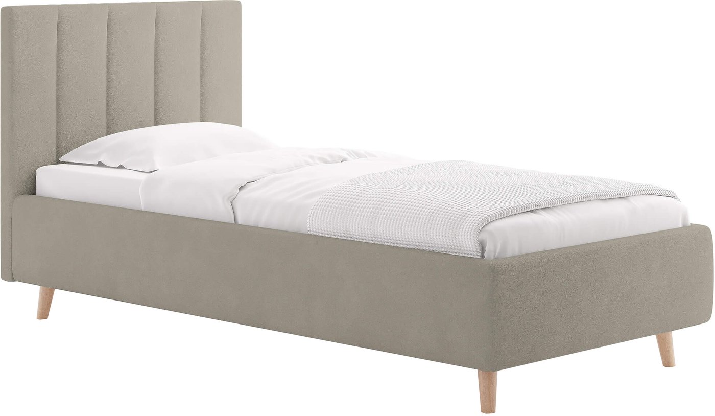 Кровать Сонум Alma 90x200 (замша бежевый)