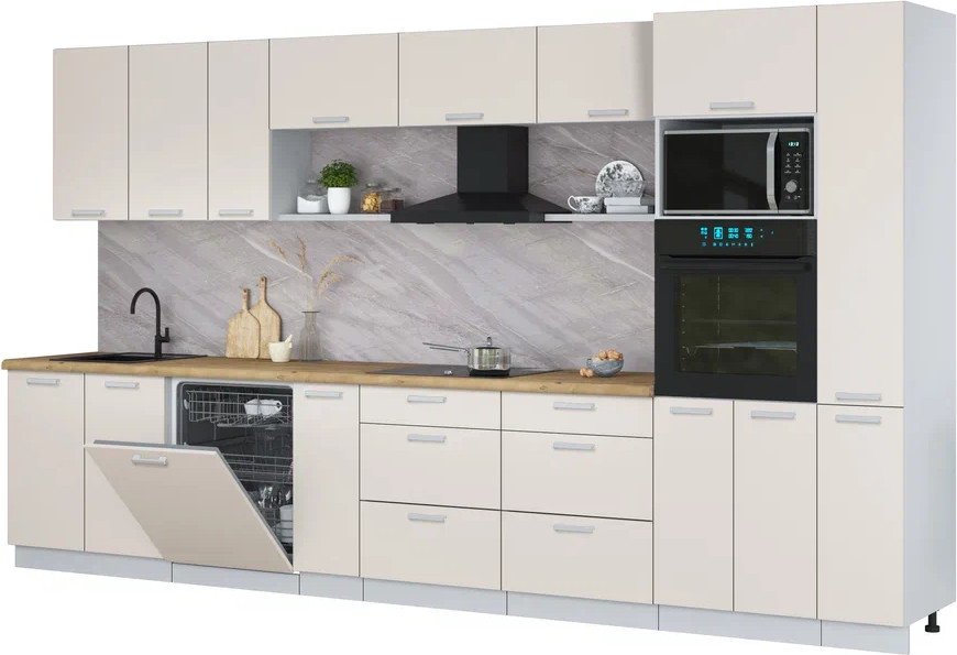 

Готовая кухня Интерлиния Мила Лайт 3.8-ПМ1 (персидский жемчуг/персидский жемчуг/дуб бунратти)