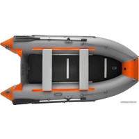 Моторно-гребная лодка Roger Boat Hunter Keel 3500 (малокилевая, серый/оранжевый)
