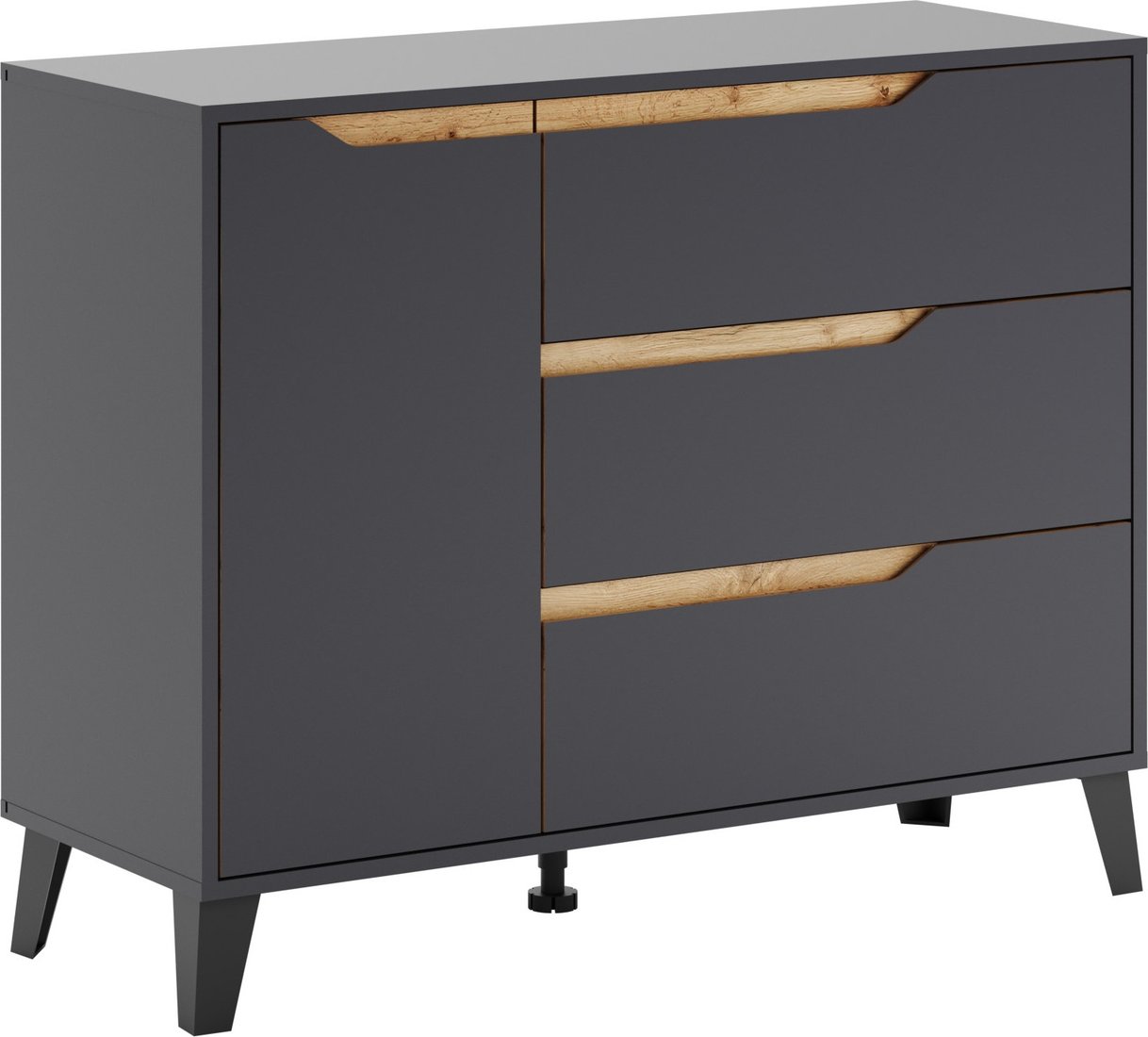 

Тумба ЭлиГард Eyva 1D3S (графит)