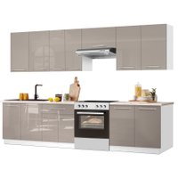 Готовая кухня Кастанье Мила 2.8 (серый камень) в Бресте