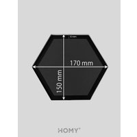 Вентиляционная решетка HOMY AIR гексагон AH100BR 17x15 (черная)