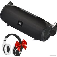 Bluetooth колонка с беспроводными наушниками Defender G22 + Наушники Defender FreeMotion B525 (черный)