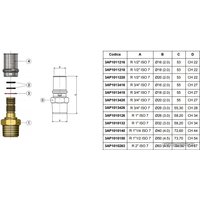 Фитинг APE Ниппель 26x3/4" (3.0) [3AP1013426]