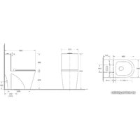 Унитаз напольный WeltWasser Welzbach 001 GL-WT (белый глянец)