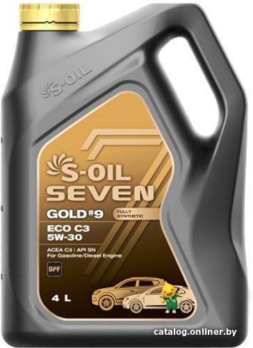 Моторное масло S-OIL SEVEN GOLD #9 ECO C3 5W-30 4л