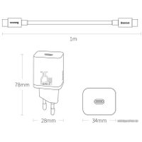 Сетевое зарядное Baseus TZCCSUP-L02