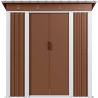  Спстрим с односкатной крышей 1850*1800*1200 (коричневый)