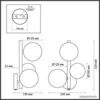 Бра Odeon Light Tovi 4818/3W