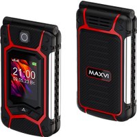 Кнопочный телефон Maxvi E10ds (красный)