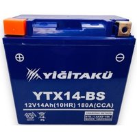 Мотоциклетный аккумулятор Yigitaku YTX14-BS L+ (14 А·ч)