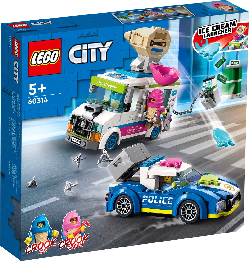 

Конструктор LEGO City 60314 Погоня полиции за грузовиком с мороженым