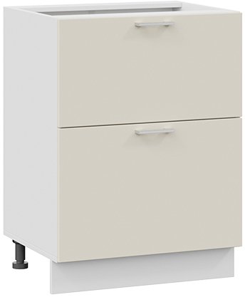 

Шкаф напольный Трия Габриэлла 1Н6Я2 (белый/кремовый)