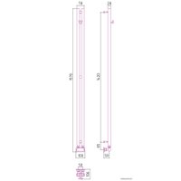 Полотенцесушитель Сунержа Нюанс EU50+ 1545х50 00-0212-1545