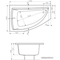 Ванна Poolspa Aquamarina 175x100 L