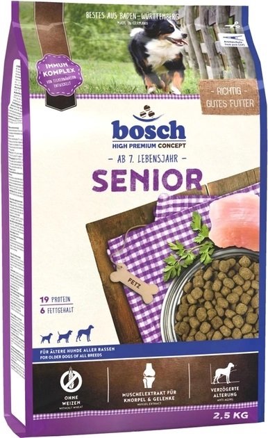 

Сухой корм для собак Bosch Senior 2.5 кг (Сениор)