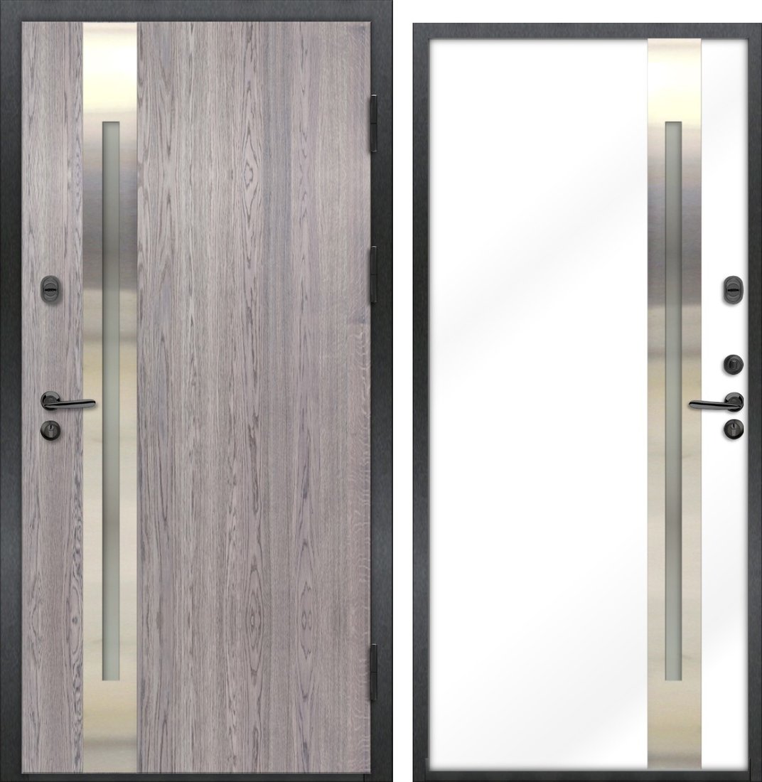 

Металлическая дверь NORD DOORS Норд 70 НС-18Н21Ч35-П (правый, серый дуб/белый)