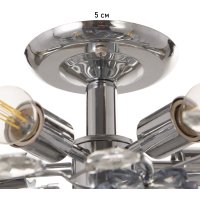 Припотолочная люстра BayerLux Цветы 10777419 (хром)