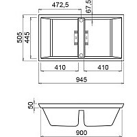 Кухонная мойка Elleci Dogma 100 Slim Black K86 EKD1008686MSLM (standard SIR)