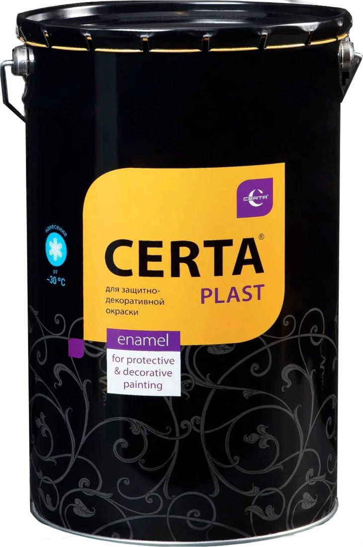 

Эмаль Certa Plast RAL7024 10 кг (полуглянцевый серый графит)