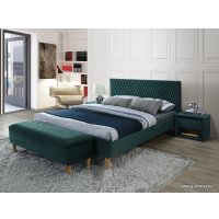Кровать Signal Azurro Velvet 180x200 (зеленый)