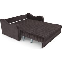 Диван Мебель-АРС Аккордеон Барон №4 ППУ 180x200 (бархат шоколадный Star Velvet 60 Coffee)