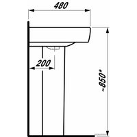 Умывальник Laufen PRO 818953 65x48