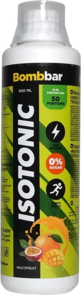 

Изотоник Bombbar Isotonic (500 мл, мультифрукт)