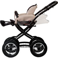 Универсальная коляска Indigo Barbara ECO Classic (2 в 1, be 02/светло-бежевая кожа)