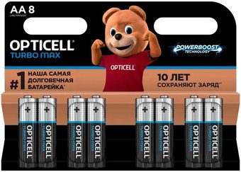 Батарейка Opticell Turbo Max AA (8 шт)