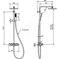 Душевая система  Teska Perla Mix DK1020
