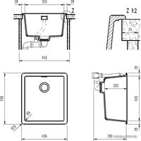 Кухонная мойка TEKA Radea 350/400 TG Серый Шелк [40143853]