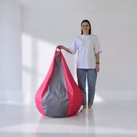 Кресло-мешок Mio Tesoro Груша Kombo XXL GF-130x85-FS (фуксия/серый)