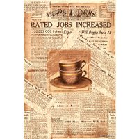 Керамическая плитка Березакерамика Декор Пробка кофе бежевый 300х200